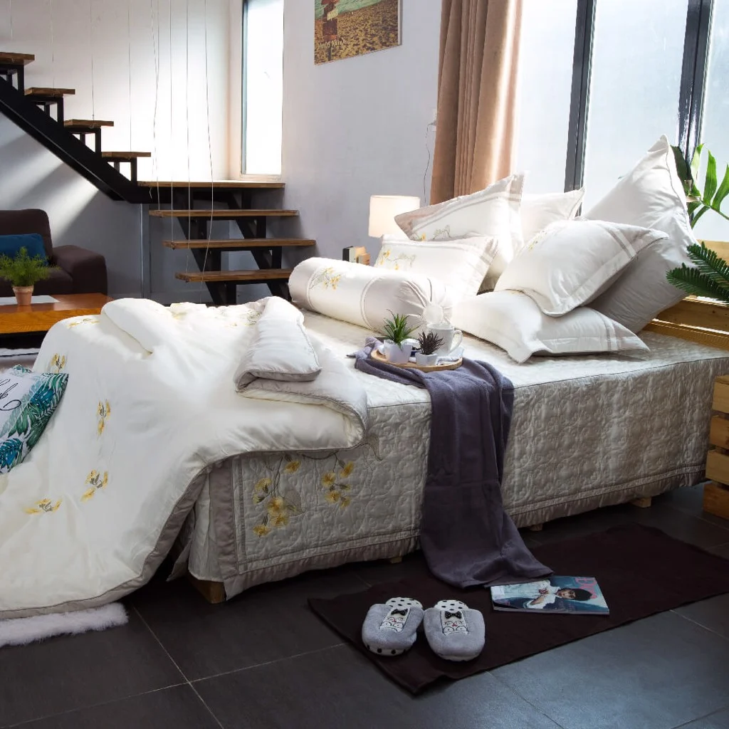 Bộ Chăn Drap Gối Edena Tencel 750