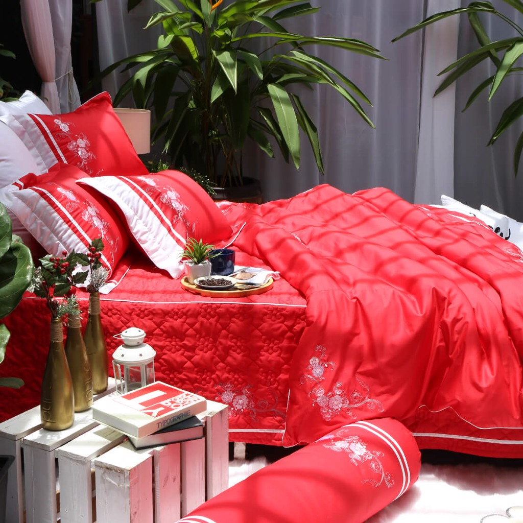 Bộ Chăn Drap Gối Edena Tencel 748