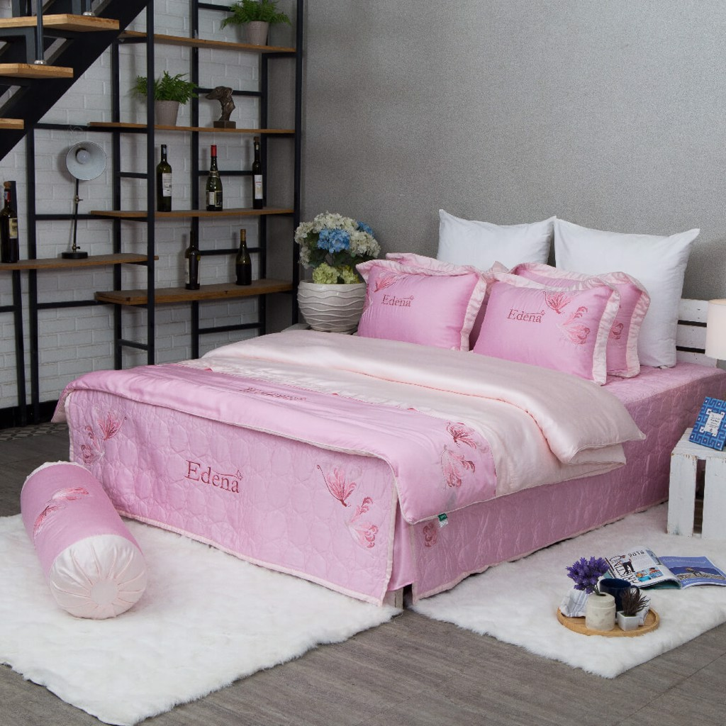 Bộ Chăn Drap Gối Edena Tencel 744